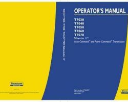 Operator's Manual for New Holland Tractors model T7070