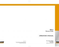 Case Compactors model SV211 Operator's Manual