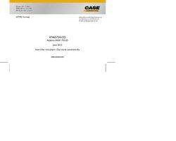 Service Manual on CD for Case Skid steers / compact track loaders model SV185