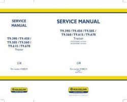 Service Manual for New Holland Tractors model T9.670