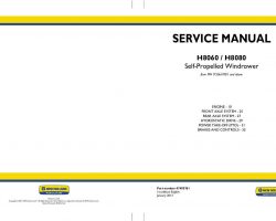 Engine Service Manual for New Holland Windrower model H8060