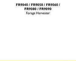 Service Manual for New Holland Harvesting equipment model FR9090