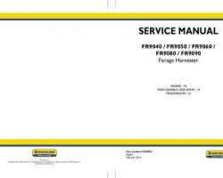 Engine Service Manual for New Holland Harvesting equipment model FR9050