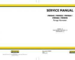 Engine Service Manual for New Holland Harvesting equipment model FR9090