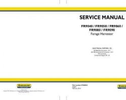 Electrical Wiring Diagram Manual for New Holland Harvesting equipment model FR9050
