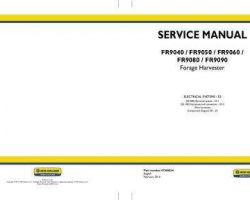 Electrical Wiring Diagram Manual for New Holland Harvesting equipment model FR9090