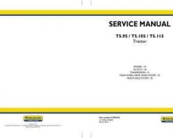 Engine Service Manual for New Holland Tractors model T5.115