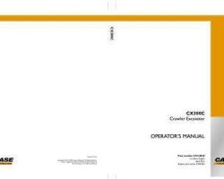 Case Excavators model CX300C Operator's Manual