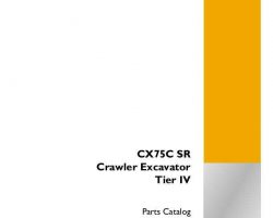 Parts Catalog for Case Excavators model CX75C SR