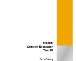 Parts Catalog for Case Excavators model CX80C