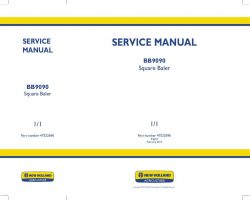 Service Manual for New Holland Baler BB9090