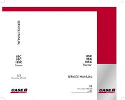 Service Manual for Case IH Tractors model 85C