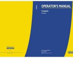 Operator's Manual for New Holland Tractors model TV6070