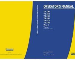 Operator's Manual for New Holland Tractors model T9.560