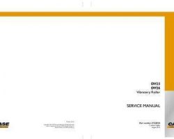 Case Compactors model DV26 Service Manual