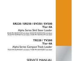 Case Skid steers / compact track loaders model SV250 Service Manual