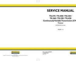 Service Manual for New Holland Tractors model T8.300