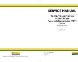 Service Manual for New Holland Tractors model T8.300