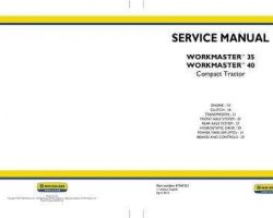 Engine Service Manual for New Holland Tractors model Workmaster 40