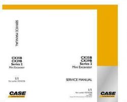 Case Mini excavators model CX39B Service Manual