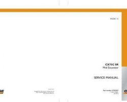Case Excavators model CX75C SR Service Manual