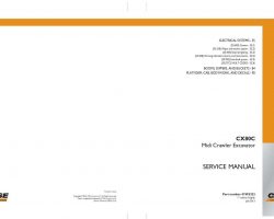 Case Excavators model CX80C Electrical Wiring Diagram Manual