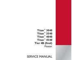 Service Manual for Case IH Sprayers model Titan 3540