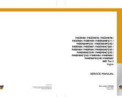 Case Engines model F4CE9484 Service Manual