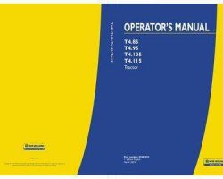 Owner Operator Maintance Manual for New Holland Tractors model T4.95