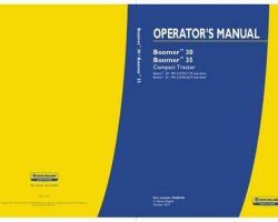 Operator's Manual for New Holland Tractors model Boomer 30