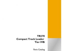 Parts Catalog for Case Skid steers / compact track loaders model TR270