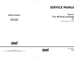 Service Manual for New Holland Engines model F3GFE613A*B001