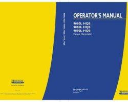 Operator's Manual for New Holland Harvesting equipment model 9080L HQS