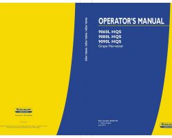 Operator's Manual for New Holland Harvesting equipment model 9060L HQS