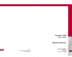 Service Manual for Case IH Headers model 3020