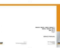 Case Engines model N843L Service Manual