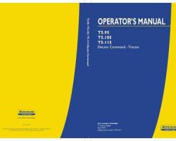Operator's Manual for New Holland Tractors model T5.115