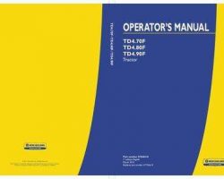 Operator's Manual for New Holland Tractors model TD4.70F