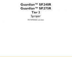 Service Manual for New Holland Sprayers model Guardian SP.240R