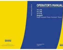 Operator's Manual for New Holland Tractors model T7.175
