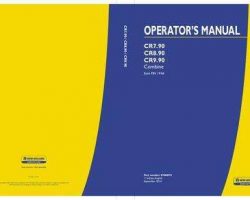 Operator's Manual for New Holland Combine model CR9.90