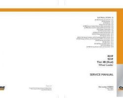 Case Wheel loaders model 921F Electrical Wiring Diagram Manual