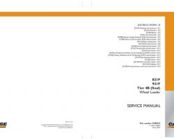 Case Wheel loaders model 821F Electrical Wiring Diagram Manual