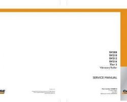 Case Compactors model SV212 Service Manual