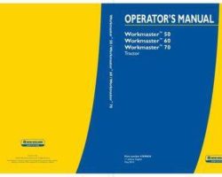 Operator's Manual for New Holland Tractors model Workmaster 70