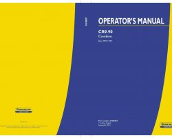 Operator's Manual for New Holland Combine model CR9.90