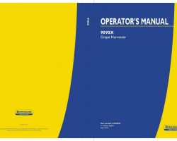 Operator's Manual for New Holland Harvesting equipment model 9090X