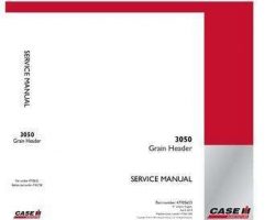 Service Manual for Case IH Headers model 3050