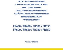 Parts Catalog for New Holland Harvesting equipment model FR450