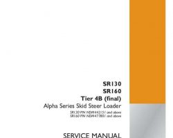 Case Skid steers / compact track loaders model SR130 Service Manual